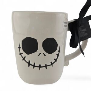 NWT Rae Dunn Disney Nightmare Before Christmas Jack Skellington Mug White 16 oz